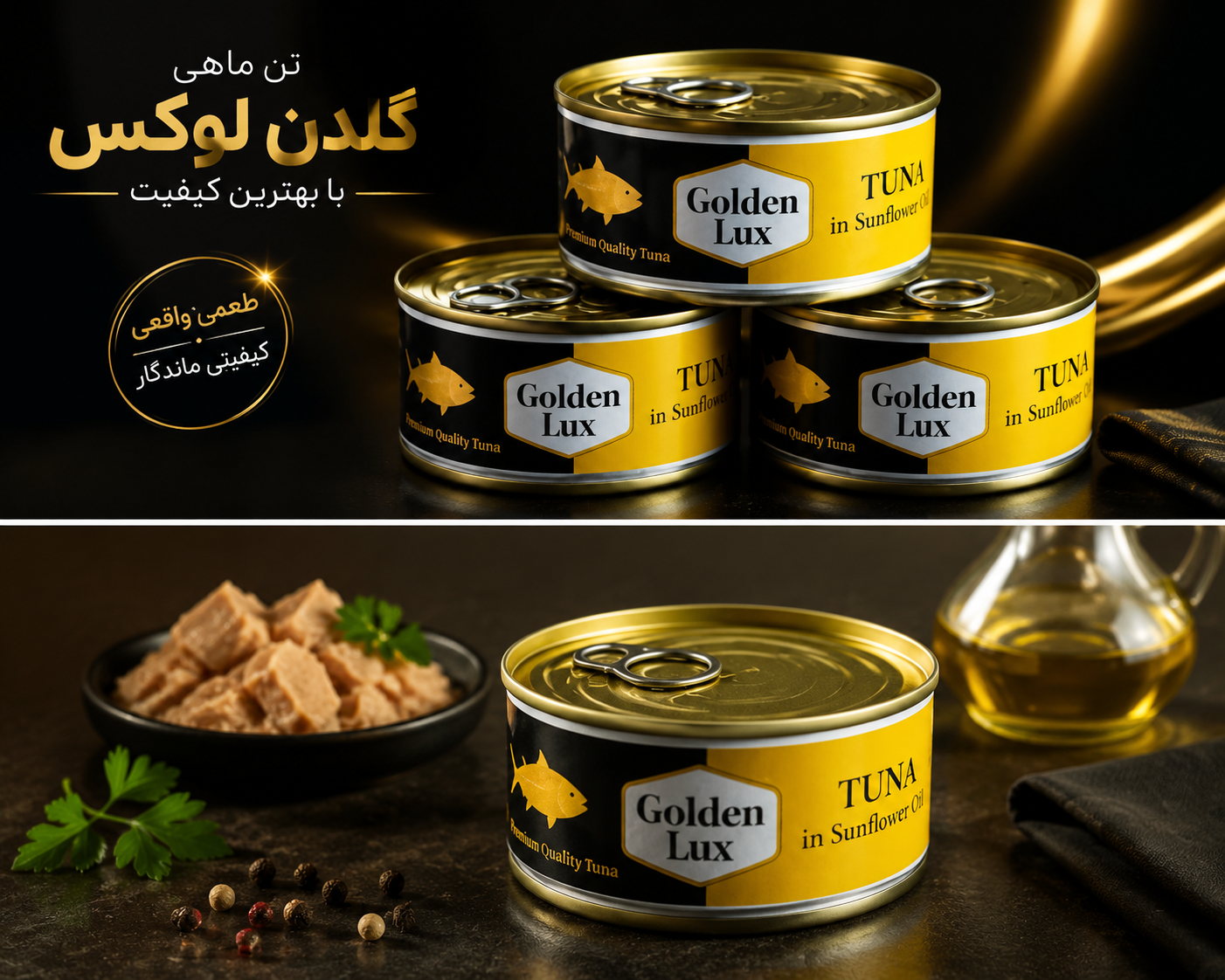 تن ماهی گلدن لوکس ۱۸۰ گرمی هوور