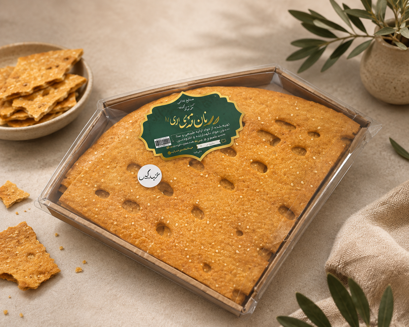 نان قندی هل و گلاب ۳۰۰ گرمی